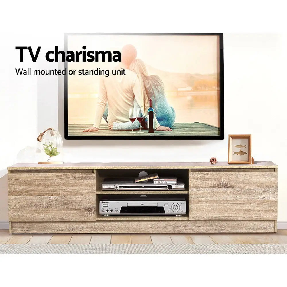 Tv Cabinet Entertainment Unit 160cm Pine Charles