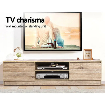 Tv Cabinet Entertainment Unit 160cm Pine Charles