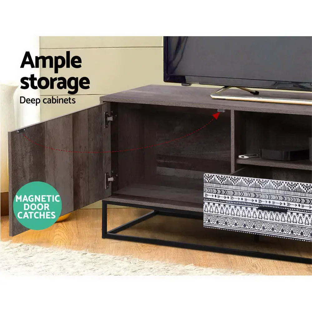 Tv Cabinet Entertainment Unit 180cm Industrial