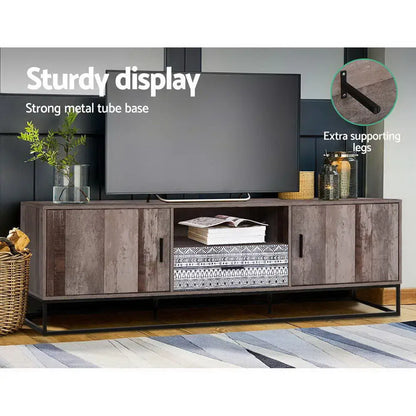 Tv Cabinet Entertainment Unit 180cm Industrial