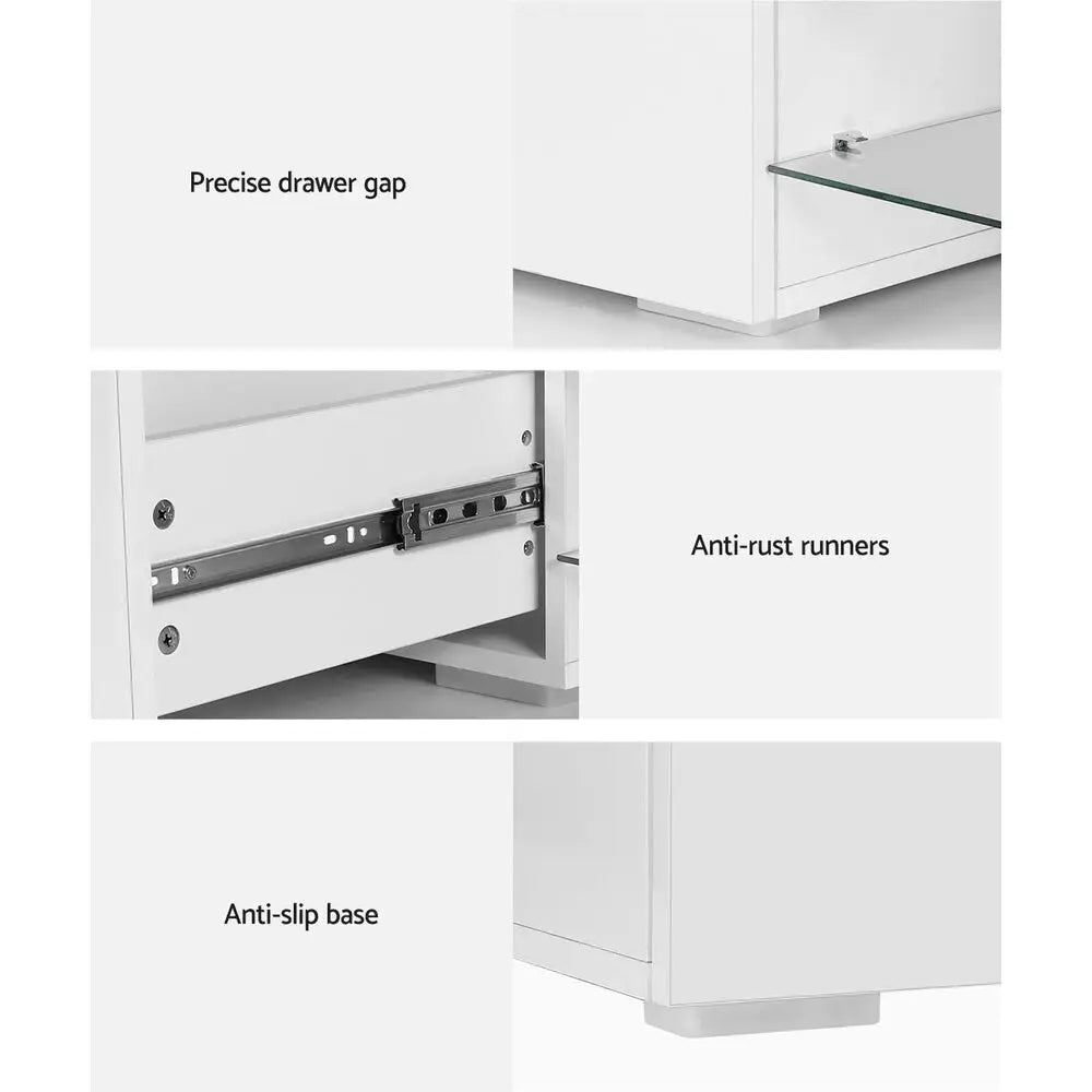Tv Cabinet Entertainment Unit 180cm Wood White James