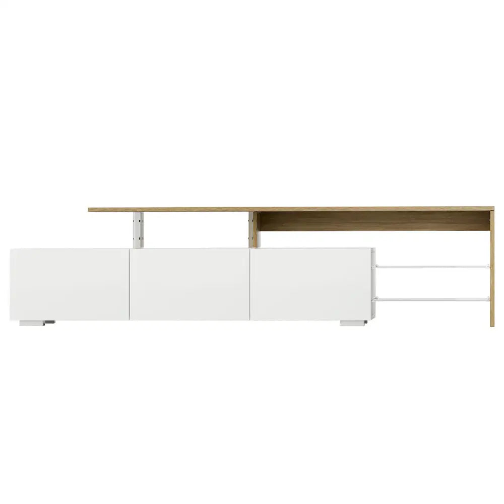 Tv Cabinet Entertainment Unit 180cm Wood White James
