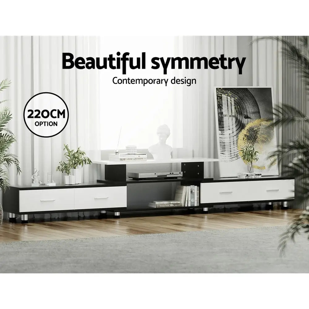 Tv Cabinet Entertainment Unit Extendable 160cm to 220cm