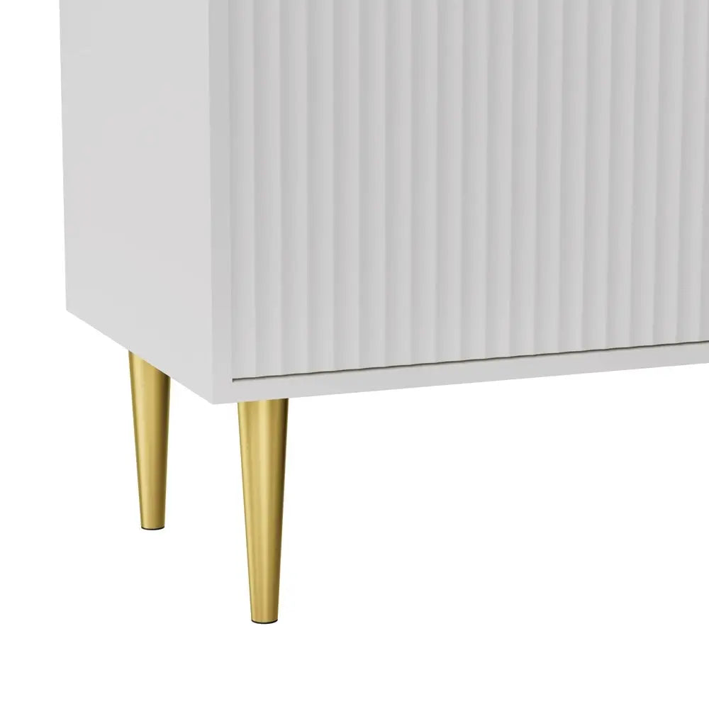 Tv Cabinet Entertainment Unit Stand Storage 180cm White