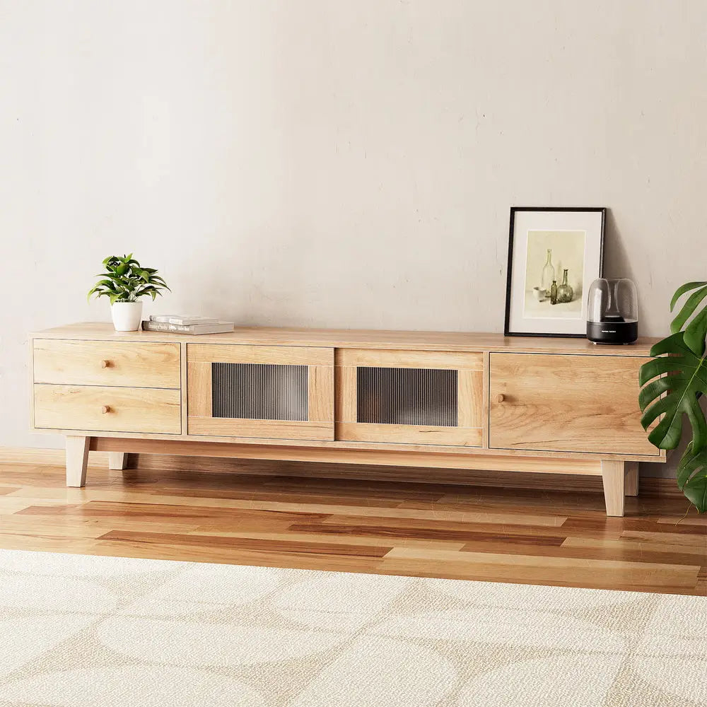 Tv Cabinet Entertainment Unit Stand Storage Drawer 180cm