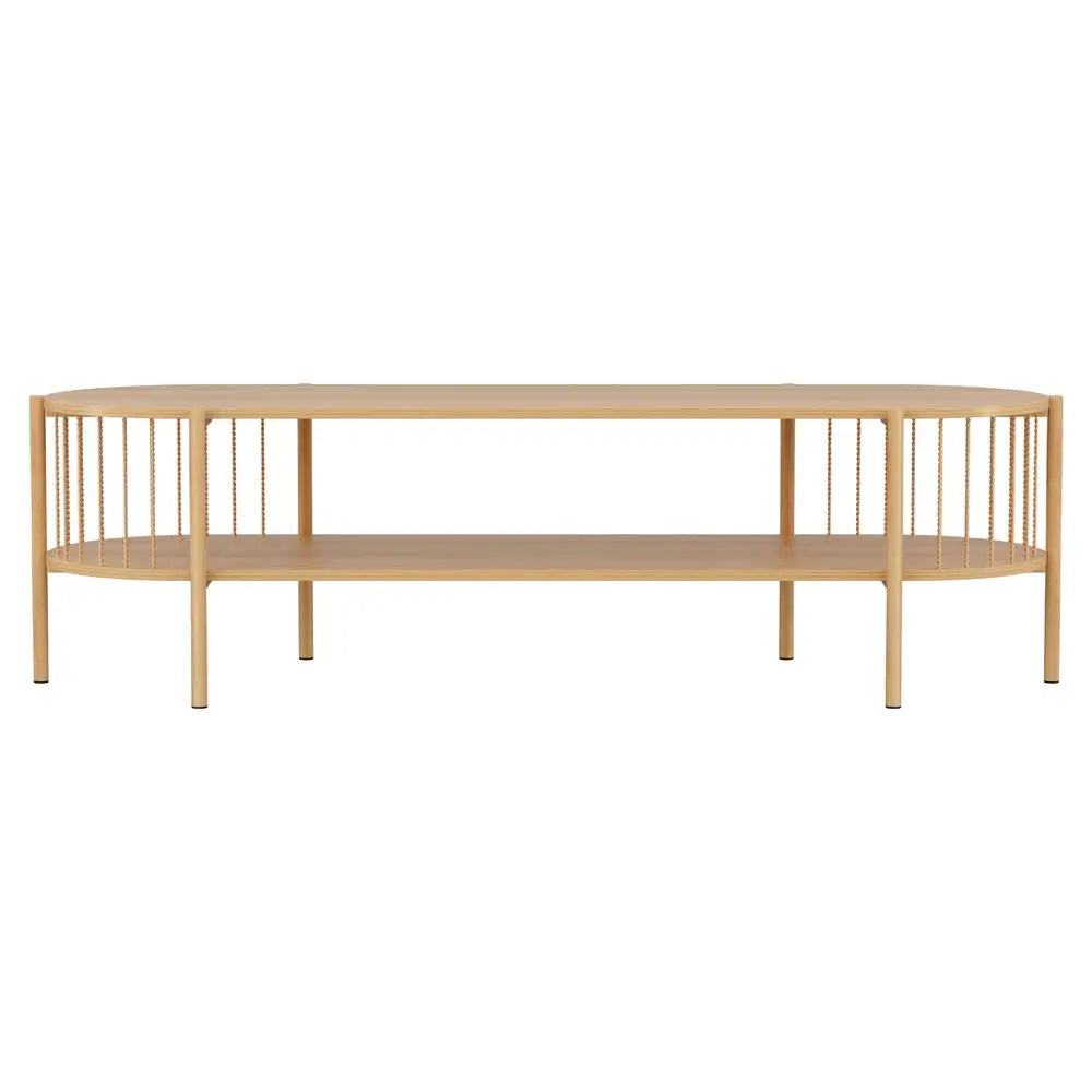 Tv Unit Entertainment Storage Shelf 148cm Pine