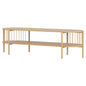 Tv Unit Entertainment Storage Shelf 148cm Pine