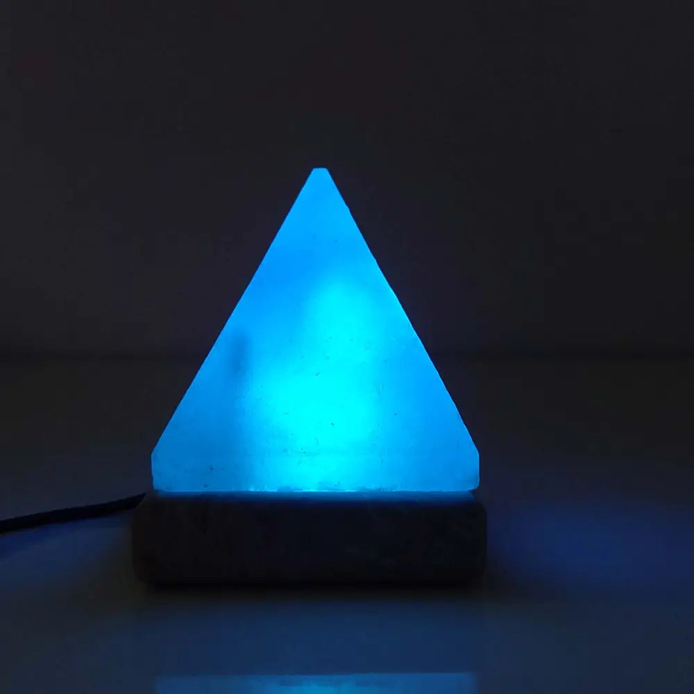 Usb Colour Changing Salt Himalayan Lamp - Pyramid Shape Pink Rock Led Light