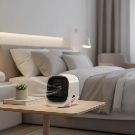USB Mini Air Purifier - Portable Desktop Air Conditioner Cooling Fan With Water
