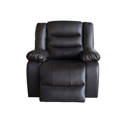 3 + 2 + 1 Seater Recliner Sofa In Faux Leather Lounge Couch in Black Furniture > Dining > Kitchen & Dining Chairs