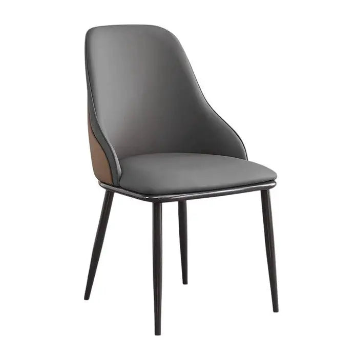 Velluto Dining Chair Modern Upholstered Leather Kitchen Chairs with Armrests Bathtub Leisure Lounge Living Room Bedroom