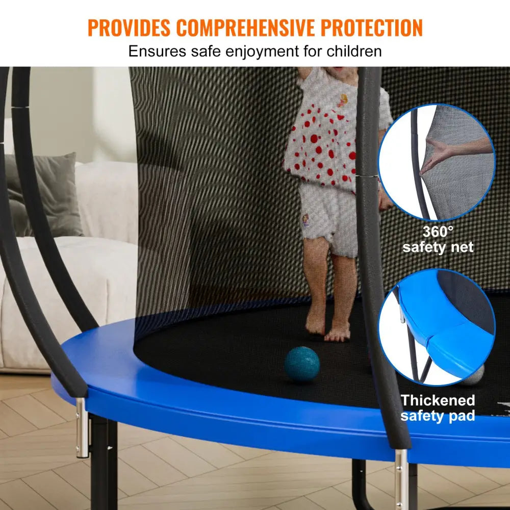 Vevor 3.66m Trampoline 181 Kg with Enclosure Net Ladder and Curved Pole Heavy Duty Jumping Mat Spring Cover Padding