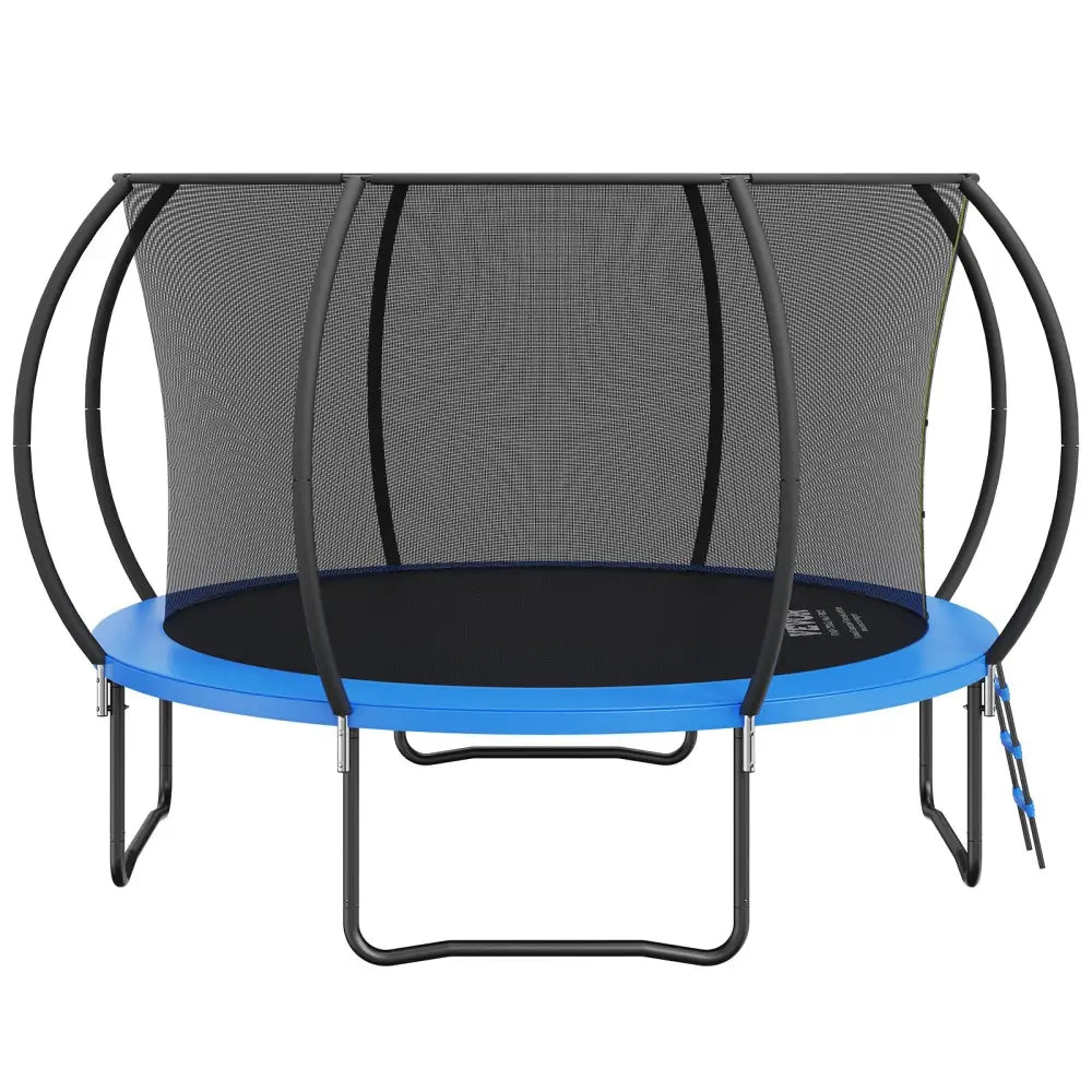 Vevor 3.66m Trampoline 181 Kg with Enclosure Net Ladder and Curved Pole Heavy Duty Jumping Mat Spring Cover Padding