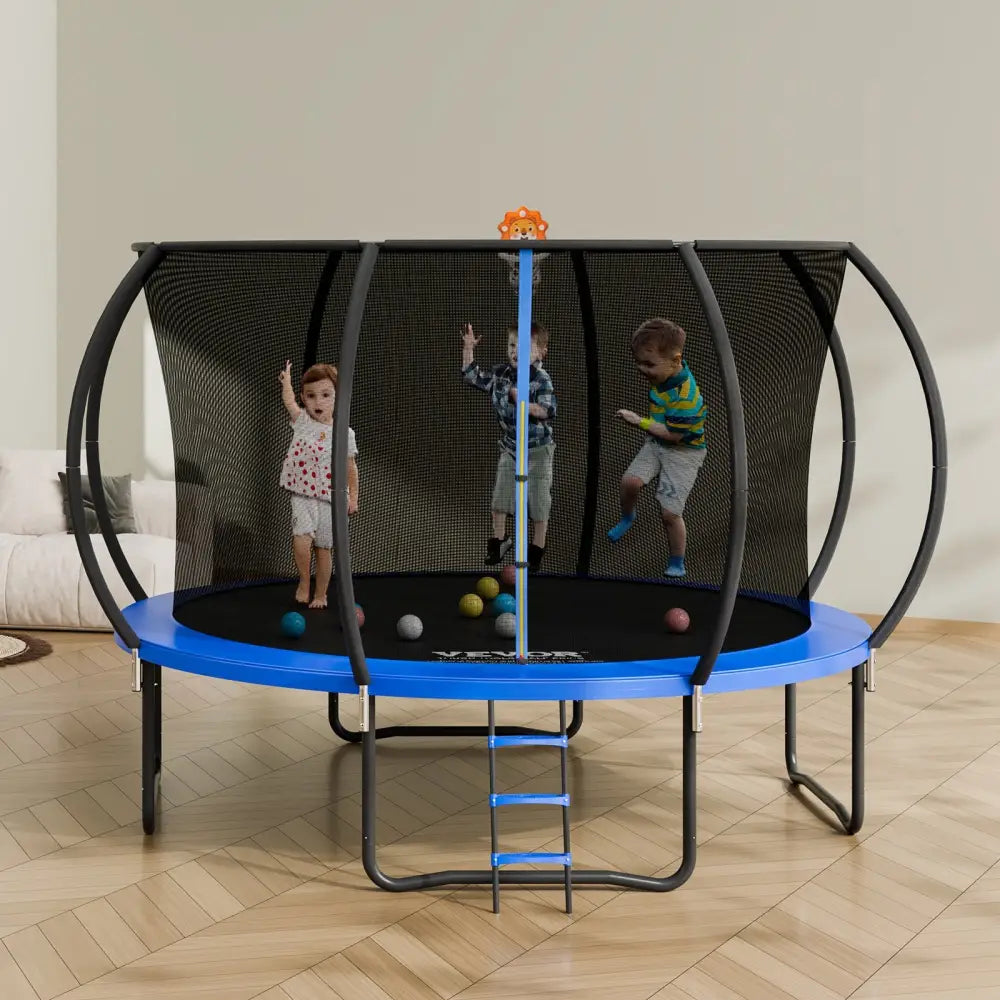 Vevor 3.66m Trampoline 181 Kg with Enclosure Net Ladder and Curved Pole Heavy Duty Jumping Mat Spring Cover Padding
