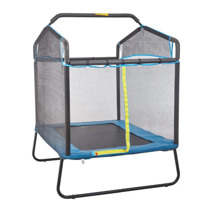 Vevor 6ft Trampoline for Kids 72’’ Indoor/outdoor Toddlers Mini Baby with Safety Enclosure Net Gymnastics Bar Hammock