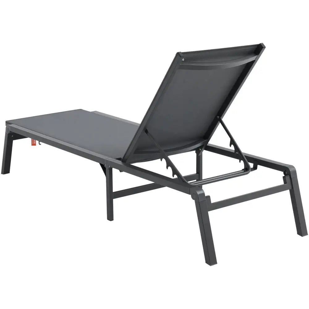 Vevor Chaise Lounge Chair Outdoor Patio Adjustable 5-position 2 Pcs
