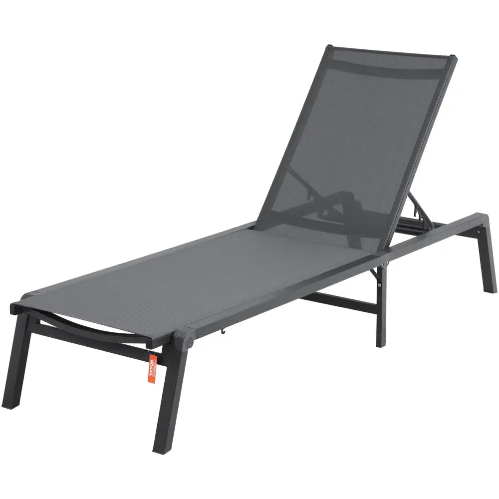Vevor Chaise Lounge Chair Outdoor Patio Adjustable 5-position 2 Pcs