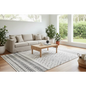 Vintage Crown Deco Rug Grey Abstract No-fringe 280x380cm