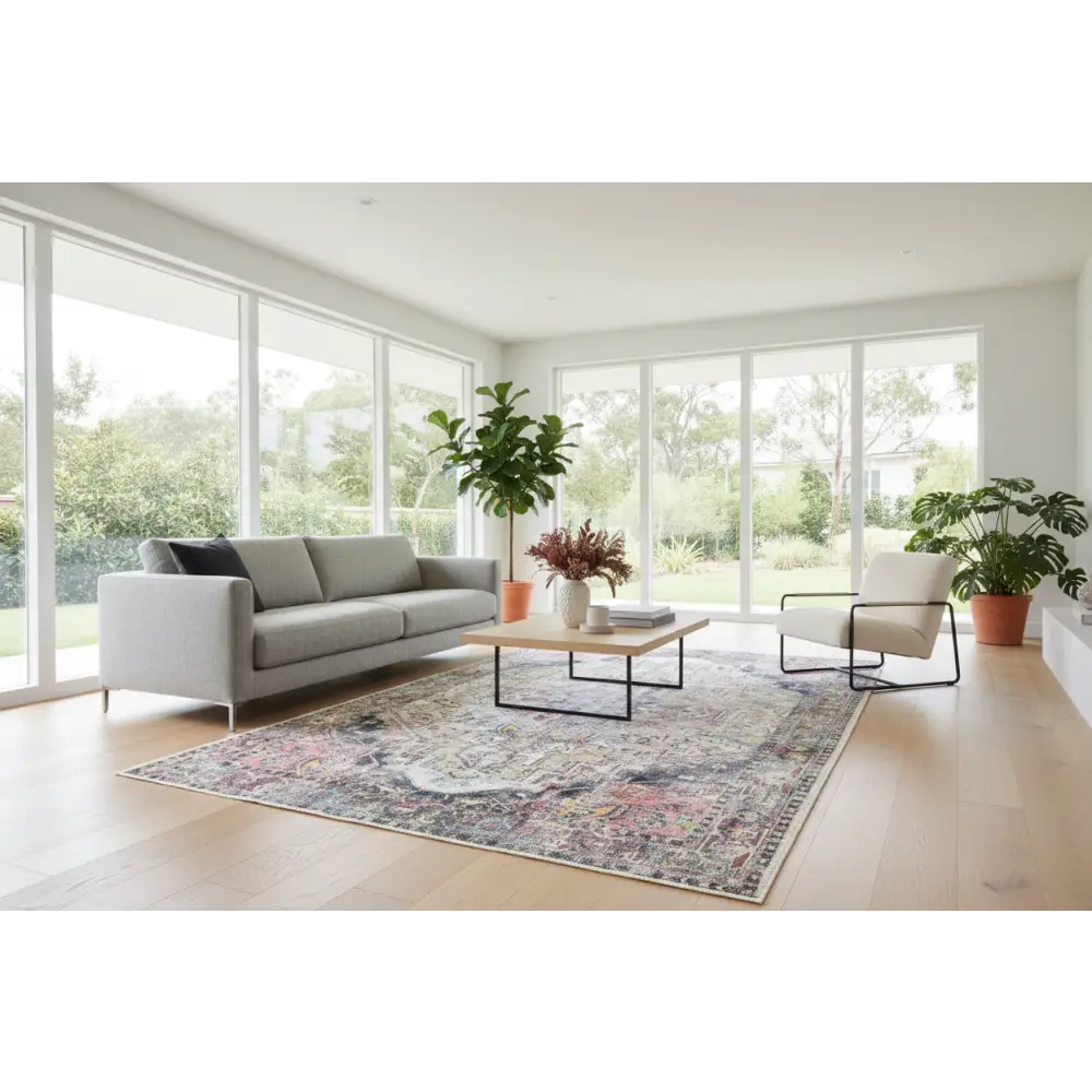 Vintage Crown Ernest Multi-distressed Rug 280x380