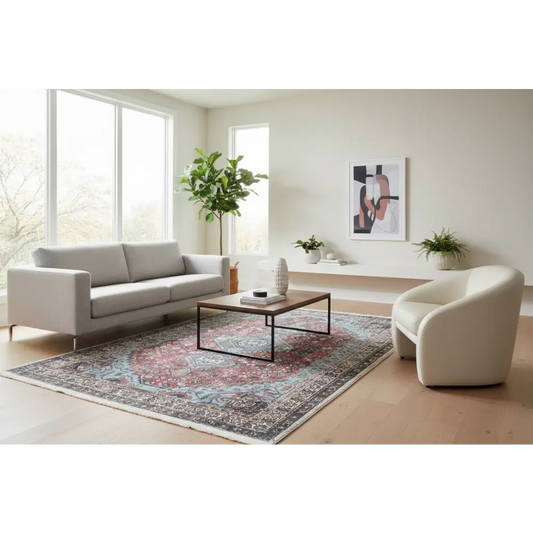 Vintage Crown Rug Light Oak Dark Espresso 280x380