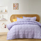 Vintage Design Homewares Lilac French Linen Coverlet Set Queen