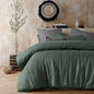 Vintage Design Homewares Sea Green 100% Hemp Quilt Cover Set King