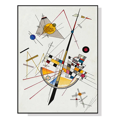 Wall Art 50cmx70cm Delicate Tension by Wassily Kandinsky Black Frame Canvas
