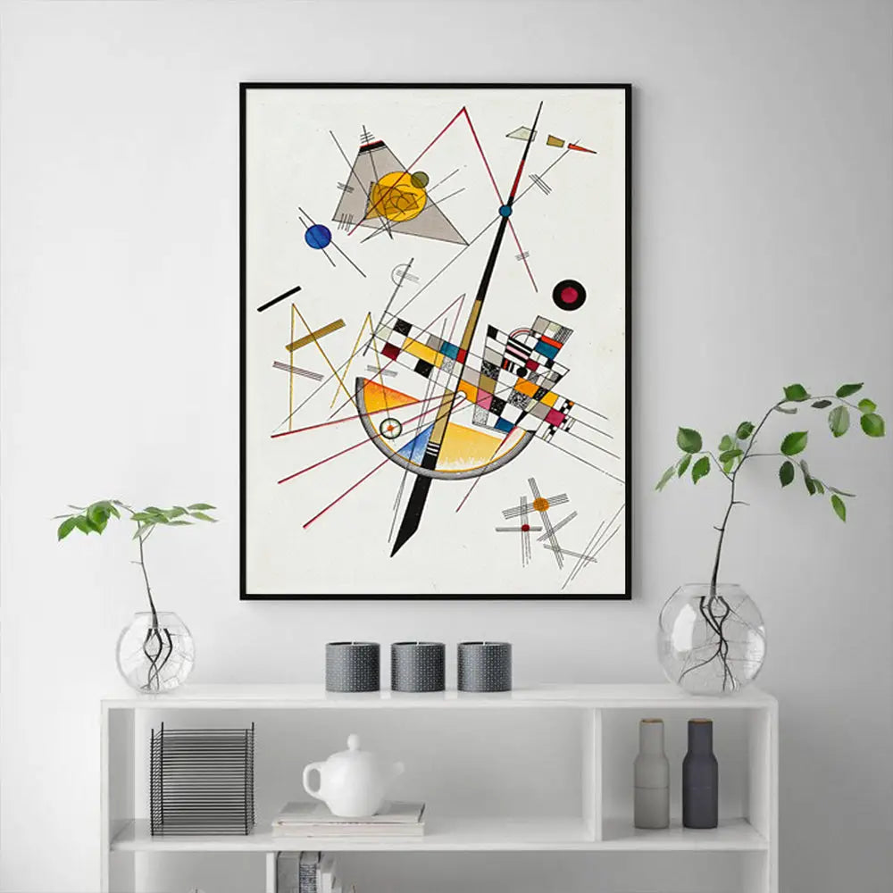 black frame abstract wall art australia
