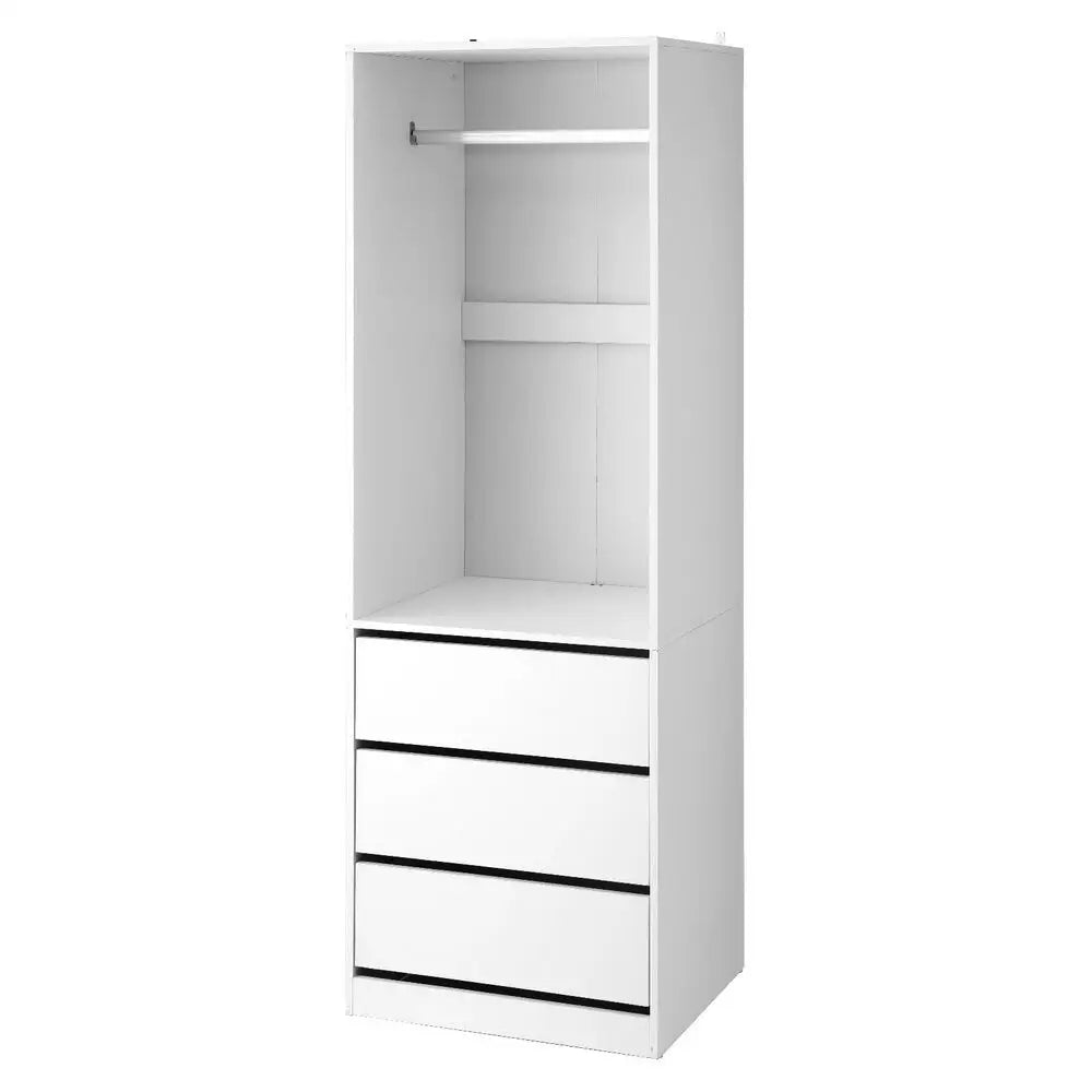 Wardrobe Clothes Closet Storage Organizer White
