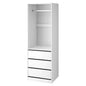 Wardrobe Clothes Closet Storage Organizer White