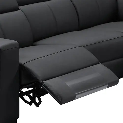 Washington Genuine Leather 6 Seater Corner Sofa with 2 Electric Recliners and Reversible Console