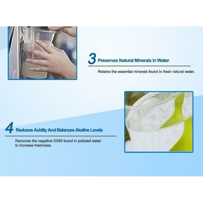 Water Purifier Dispenser with Gravity Filters