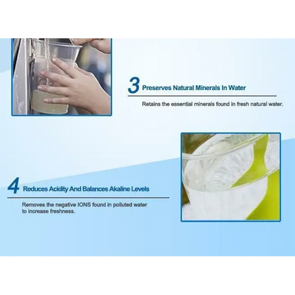 Water Purifier Dispenser with Gravity Filters