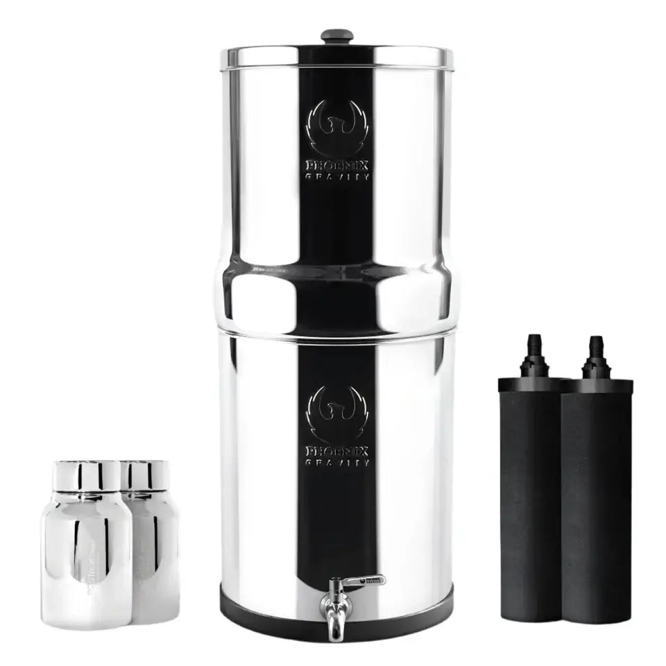 Water Purifier Dispenser with Gravity Filters