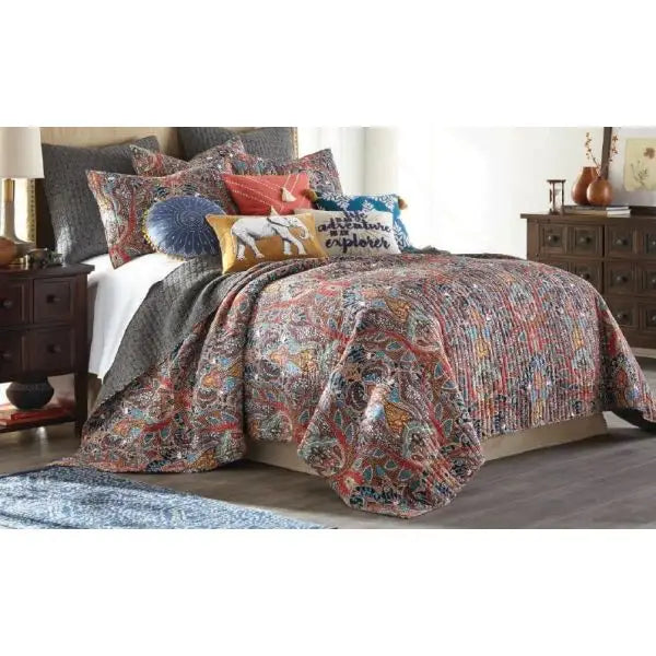 Wentworth 100% Cotton Quilted 3 Pcs Bedspread Coverlet Set Super King
