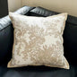 White Elegant Black & Tree Print Cushion Cover - Modern Home Decor