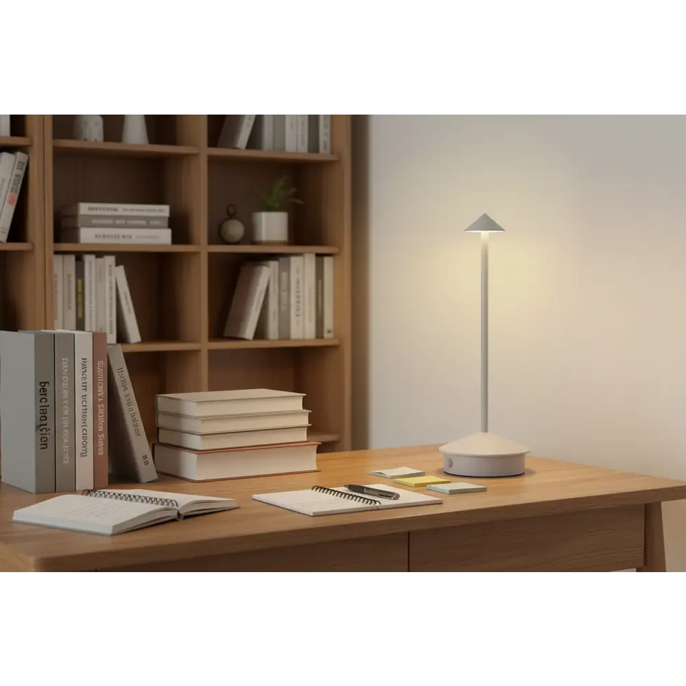 White Modern Minimalist Aluminum Led Mushroom Night Light - Creative Bedside Atmosphere Lamp for Dining Room and Bedroom