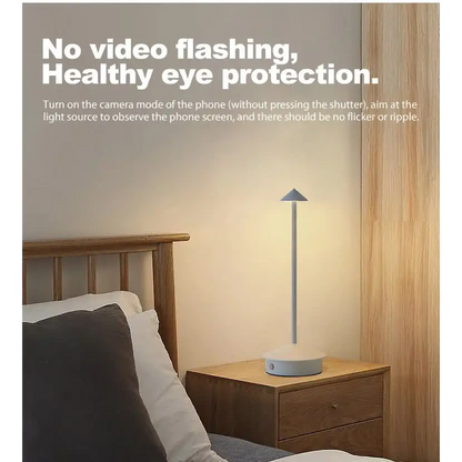 White Modern Minimalist Aluminum Led Mushroom Night Light - Creative Bedside Atmosphere Lamp for Dining Room and Bedroom