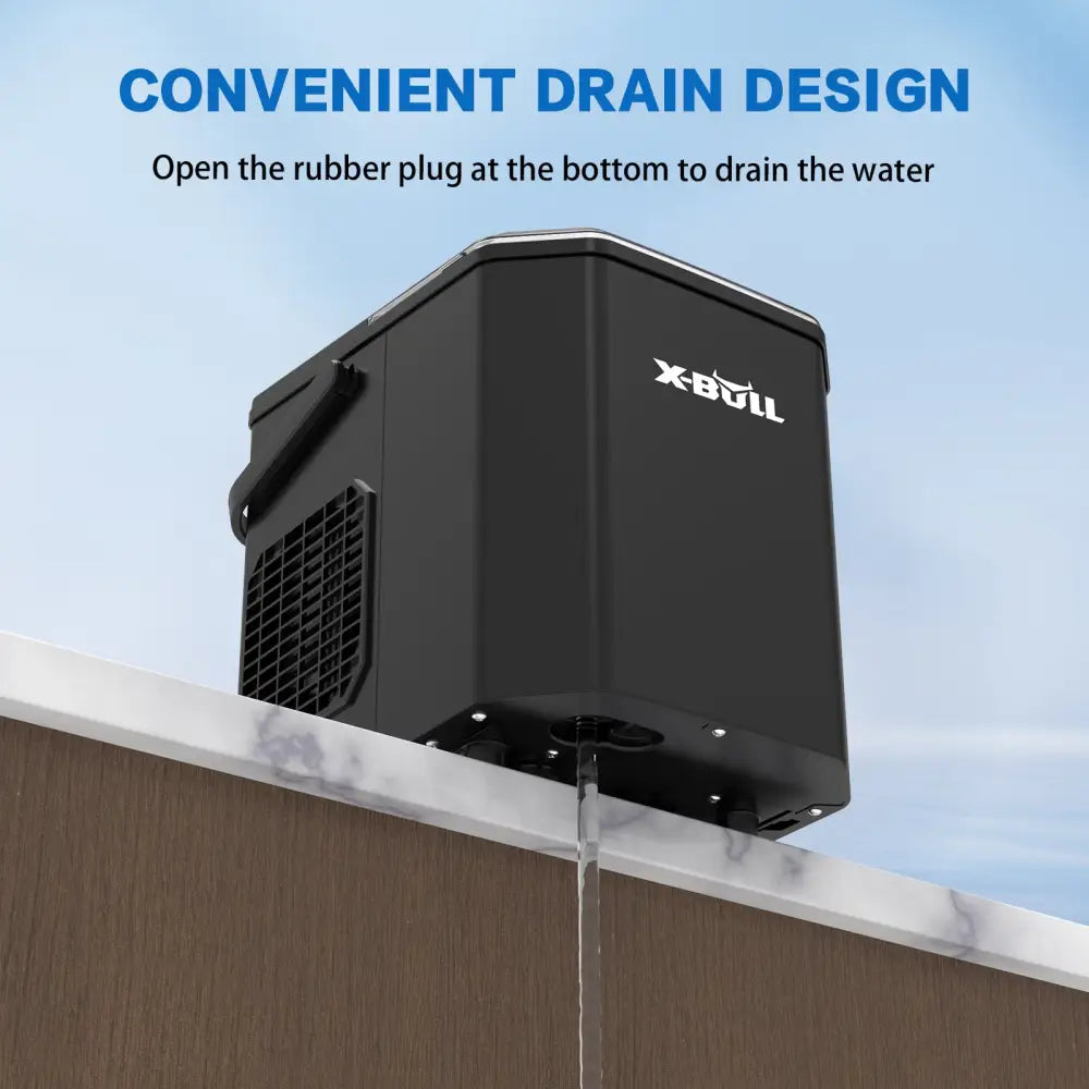 X-bull Ice Maker Machine Commercial Portable Cube 2.2l Home Bar Benchtop Black