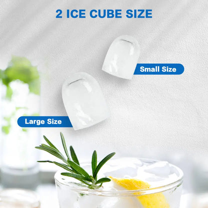 X-bull Ice Maker Machine Commercial Portable Cube 2.2l Home Bar Benchtop Black