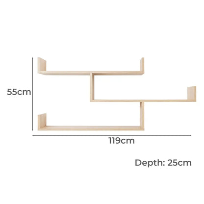 Zurich Multi Level Shelf Kit (oak)