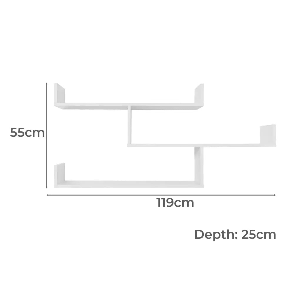 Zurich Multi Level Shelf Kit (white)